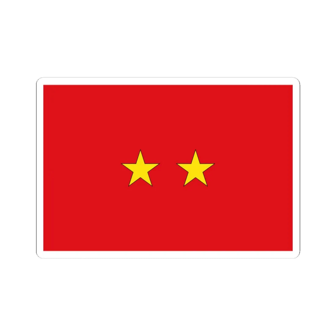 Flag Thai Major General (Thailand) STICKER Vinyl Kiss-Cut Decal 4 Inch White - The Sticker Space