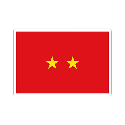 Flag Thai Major General (Thailand) STICKER Vinyl Kiss-Cut Decal 4 Inch White - The Sticker Space