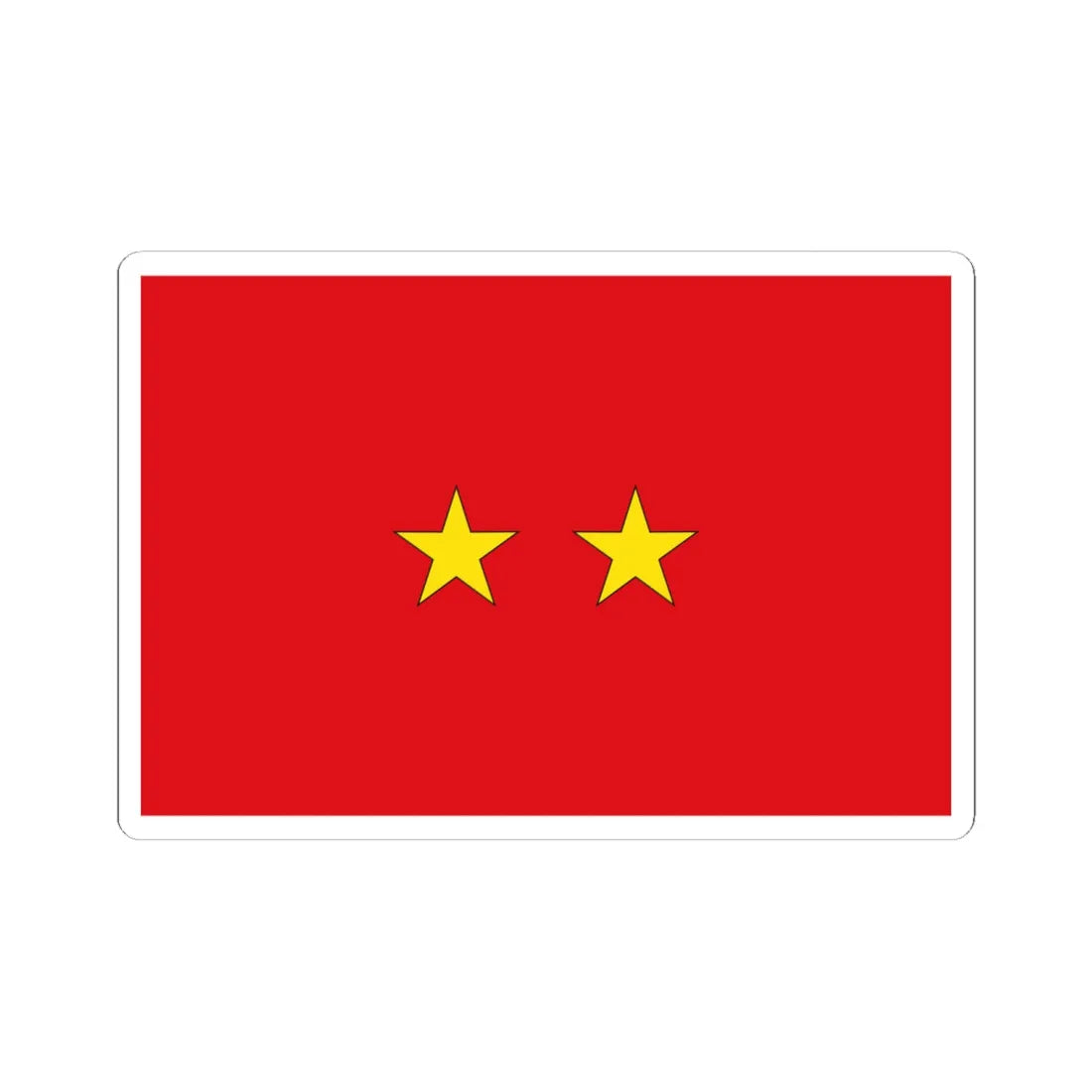 Flag Thai Major General (Thailand) STICKER Vinyl Kiss-Cut Decal 6 Inch White - The Sticker Space