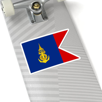Flag Thai Navy Commander Coastal Station (Thailand) STICKER Vinyl Kiss-Cut Decal - The Sticker Space