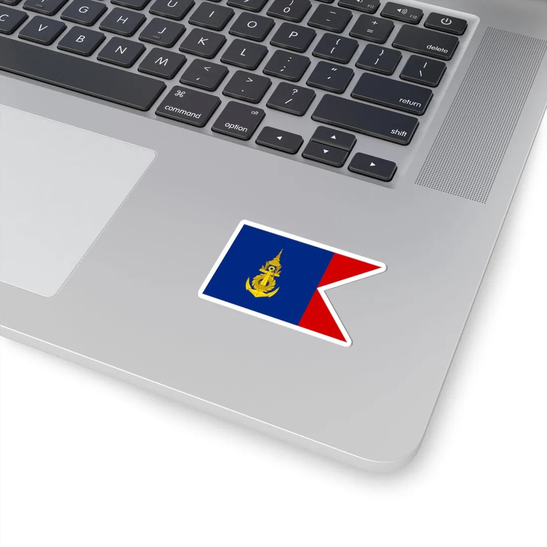 Flag Thai Navy Commander Coastal Station (Thailand) STICKER Vinyl Kiss-Cut Decal - The Sticker Space