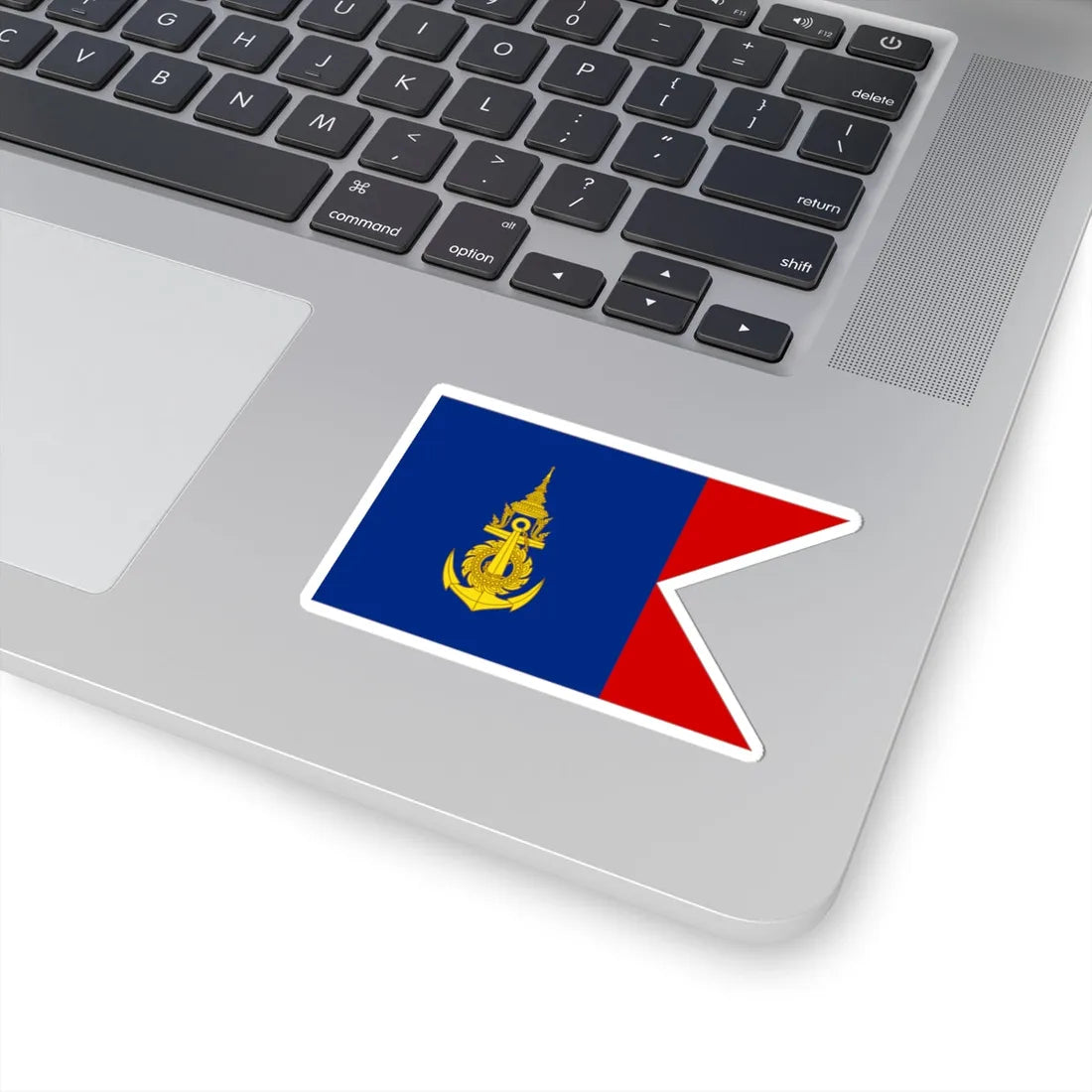 Flag Thai Navy Commander Coastal Station (Thailand) STICKER Vinyl Kiss-Cut Decal - The Sticker Space