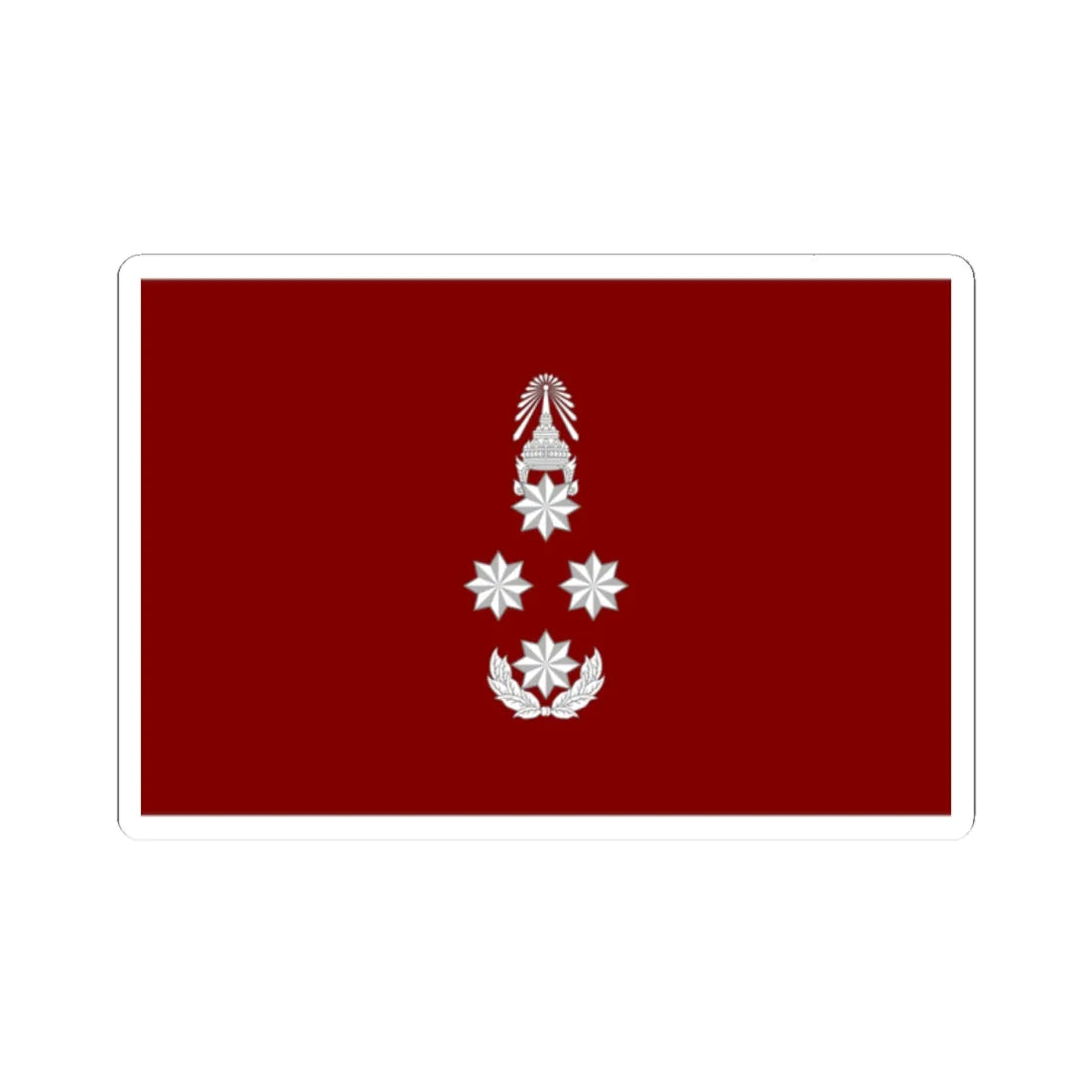 Flag Thai Police General (Thailand) STICKER Vinyl Kiss-Cut Decal 2 Inch White - The Sticker Space