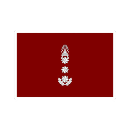Flag Thai Police Lieutenant General (Thailand) STICKER Vinyl Kiss-Cut Decal 2 Inch White - The Sticker Space