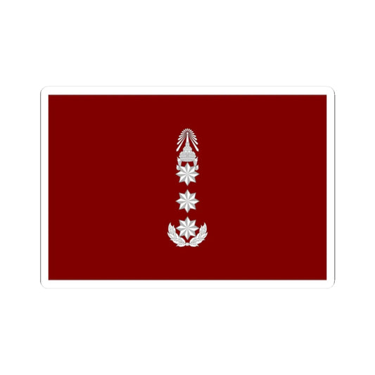 Flag Thai Police Lieutenant General (Thailand) STICKER Vinyl Kiss-Cut Decal 2 Inch White - The Sticker Space