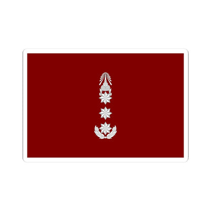 Flag Thai Police Lieutenant General (Thailand) STICKER Vinyl Kiss-Cut Decal 3 Inch White - The Sticker Space