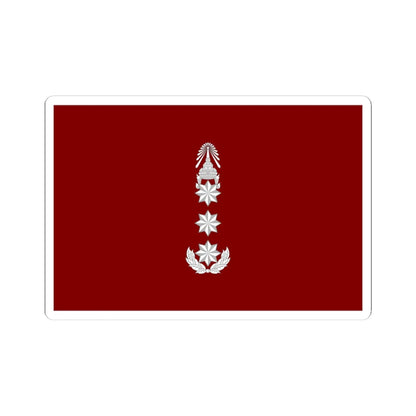 Flag Thai Police Lieutenant General (Thailand) STICKER Vinyl Kiss-Cut Decal 4 Inch White - The Sticker Space