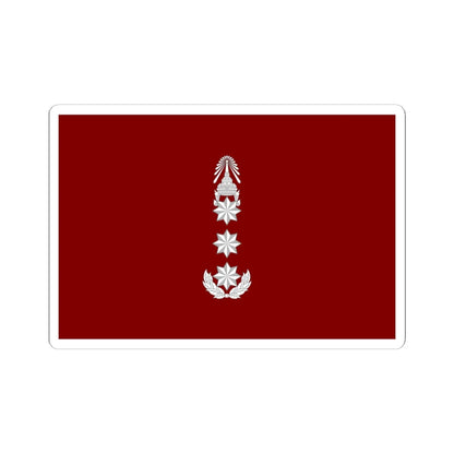 Flag Thai Police Lieutenant General (Thailand) STICKER Vinyl Kiss-Cut Decal 6 Inch White - The Sticker Space