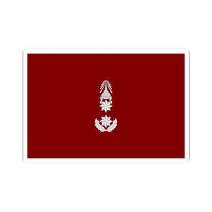 Flag Thai Police Major General (Thailand) STICKER Vinyl Kiss-Cut Decal 2 Inch White - The Sticker Space