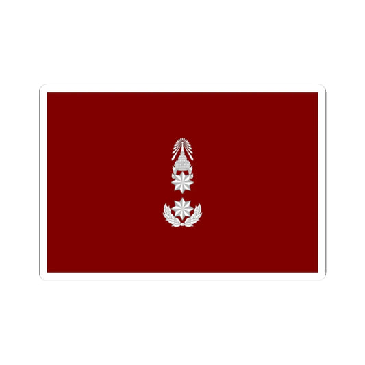 Flag Thai Police Major General (Thailand) STICKER Vinyl Kiss-Cut Decal 2 Inch White - The Sticker Space