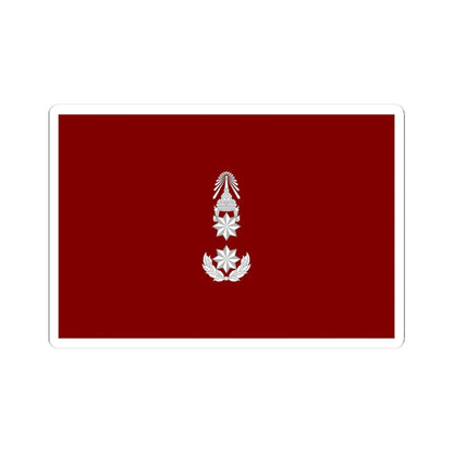 Flag Thai Police Major General (Thailand) STICKER Vinyl Kiss-Cut Decal 3 Inch White - The Sticker Space