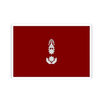 Flag Thai Police Major General (Thailand) STICKER Vinyl Kiss-Cut Decal 4 Inch White - The Sticker Space
