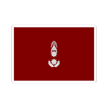 Flag Thai Police Major General (Thailand) STICKER Vinyl Kiss-Cut Decal 6 Inch White - The Sticker Space