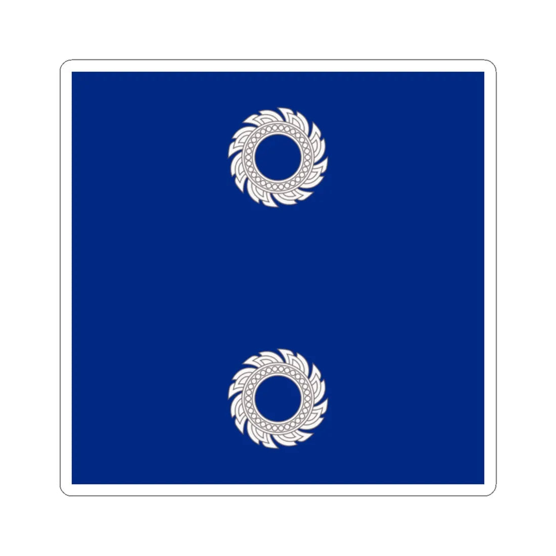 Flag Thai Rear Admiral (Thailand) STICKER Vinyl Kiss-Cut Decal 2 Inch White - The Sticker Space