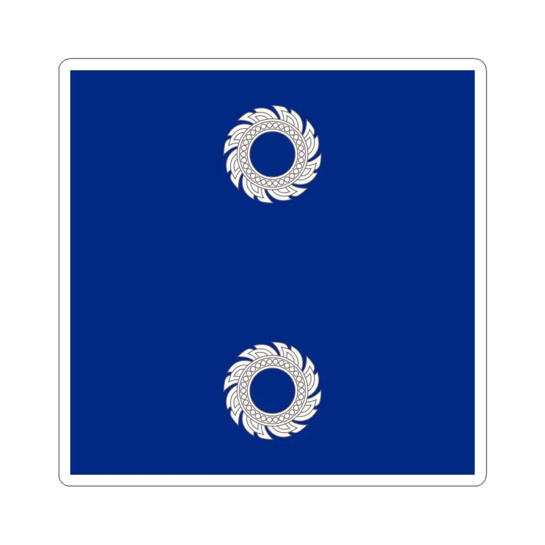 Flag Thai Rear Admiral (Thailand) STICKER Vinyl Kiss-Cut Decal 4 Inch White - The Sticker Space