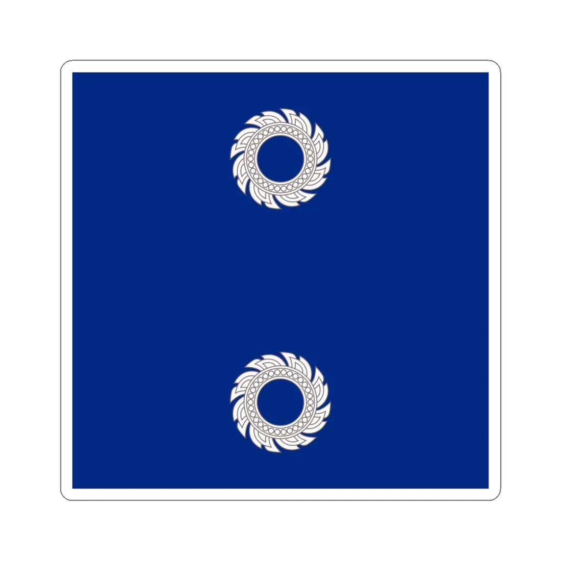 Flag Thai Rear Admiral (Thailand) STICKER Vinyl Kiss-Cut Decal 6 Inch White - The Sticker Space