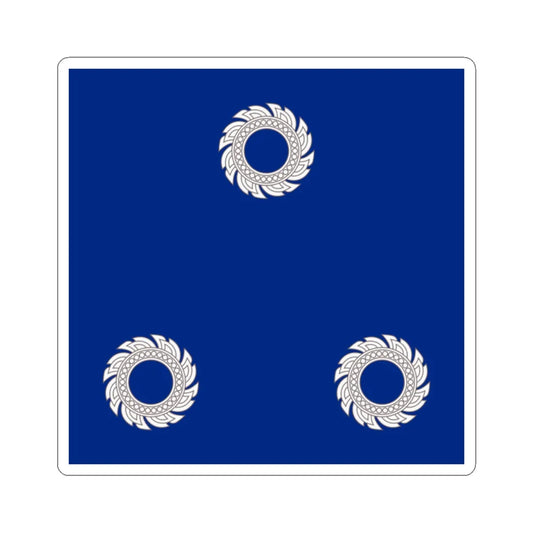 Flag Thai Vice Admiral (Thailand) STICKER Vinyl Kiss-Cut Decal 2 Inch White - The Sticker Space