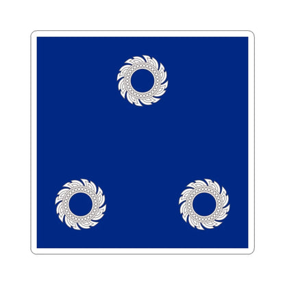 Flag Thai Vice Admiral (Thailand) STICKER Vinyl Kiss-Cut Decal 3 Inch White - The Sticker Space