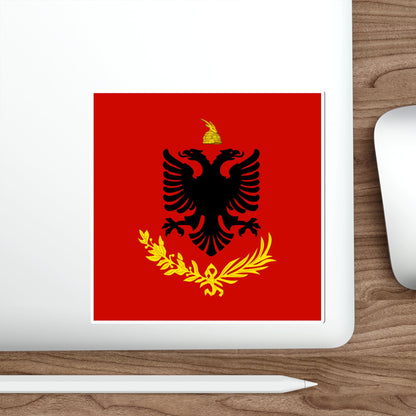 Flag variation of the Albanian Royal Army STICKER Vinyl Die-Cut Decal-The Sticker Space