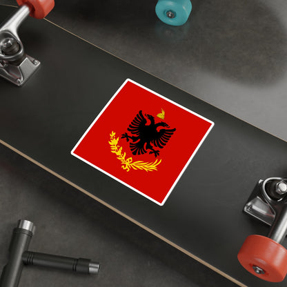 Flag variation of the Albanian Royal Army STICKER Vinyl Die-Cut Decal-The Sticker Space