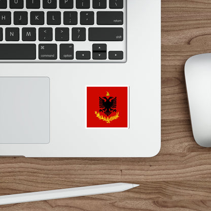 Flag variation of the Albanian Royal Army STICKER Vinyl Die-Cut Decal-The Sticker Space