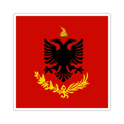 Flag variation of the Albanian Royal Army STICKER Vinyl Die-Cut Decal-3 Inch-The Sticker Space