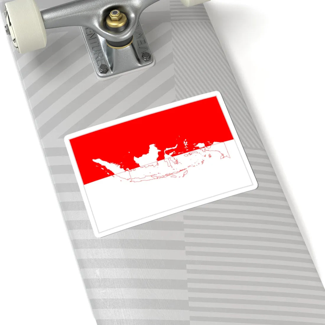 Flag with map of Indonesia (Indonesia) STICKER Vinyl Kiss-Cut Decal - The Sticker Space