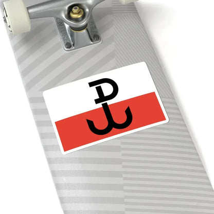 Flaga PPP (Poland) STICKER Vinyl Kiss-Cut Decal - The Sticker Space
