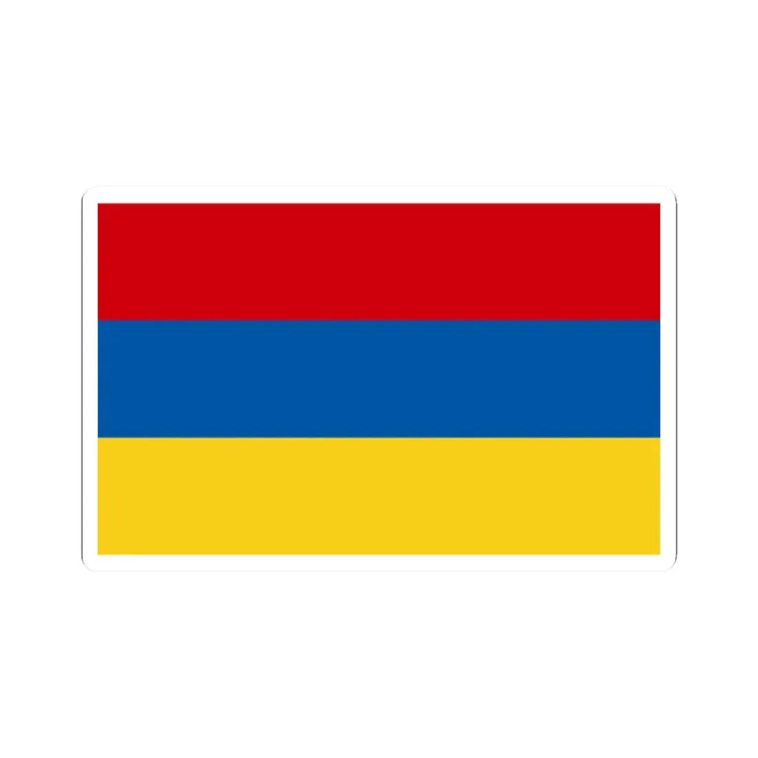 Flaga Zabrza (Poland) STICKER Vinyl Kiss-Cut Decal 2 Inch White - The Sticker Space