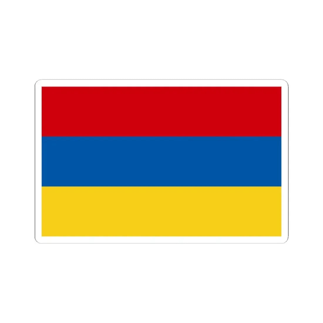 Flaga Zabrza (Poland) STICKER Vinyl Kiss-Cut Decal 3 Inch White - The Sticker Space