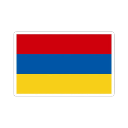 Flaga Zabrza (Poland) STICKER Vinyl Kiss-Cut Decal 3 Inch White - The Sticker Space