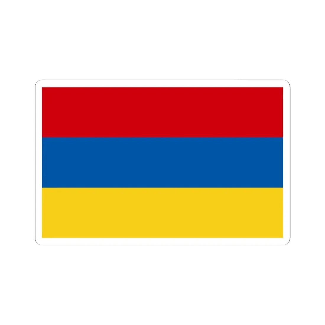 Flaga Zabrza (Poland) STICKER Vinyl Kiss-Cut Decal 4 Inch White - The Sticker Space