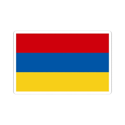 Flaga Zabrza (Poland) STICKER Vinyl Kiss-Cut Decal 4 Inch White - The Sticker Space