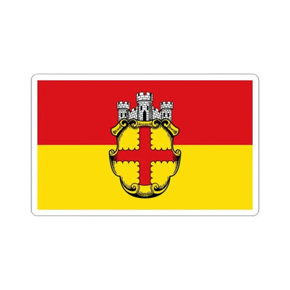 Flagge Eupen 2 (Belgium) STICKER Vinyl Kiss-Cut Decal 3 Inch White - The Sticker Space