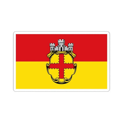 Flagge Eupen 2 (Belgium) STICKER Vinyl Kiss-Cut Decal 6 Inch White - The Sticker Space