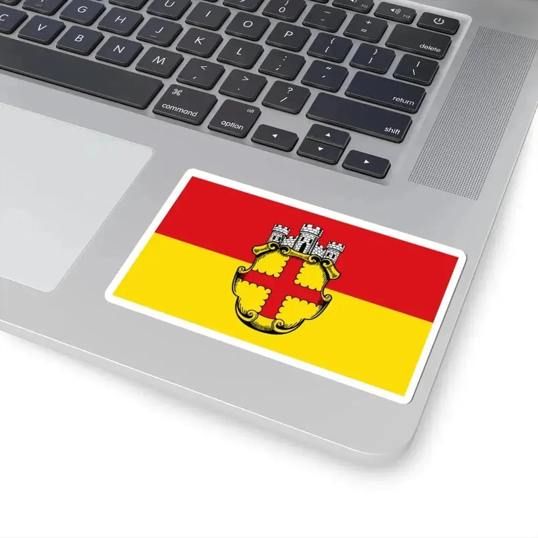 Flagge Eupen 2 (Belgium) STICKER Vinyl Kiss-Cut Decal - The Sticker Space