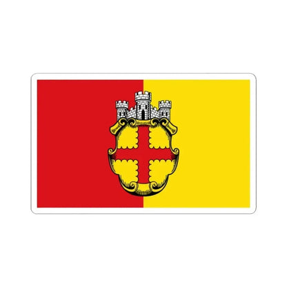 Flagge Eupen (Belgium) STICKER Vinyl Kiss-Cut Decal 2 Inch White - The Sticker Space
