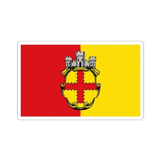 Flagge Eupen (Belgium) STICKER Vinyl Kiss-Cut Decal 2 Inch White - The Sticker Space