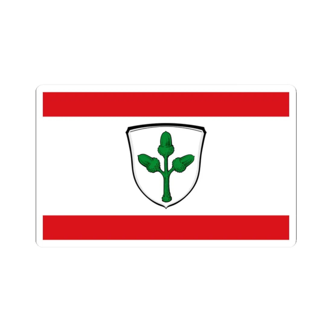 Flagge Frankenhausen Mühltal (Germany) STICKER Vinyl Kiss-Cut Decal 2 Inch White - The Sticker Space