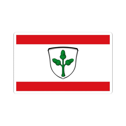 Flagge Frankenhausen Mühltal (Germany) STICKER Vinyl Kiss-Cut Decal 4 Inch White - The Sticker Space