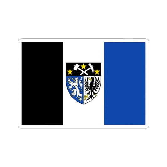 Flagge Kelmis (Belgium) STICKER Vinyl Kiss-Cut Decal 2 Inch White - The Sticker Space