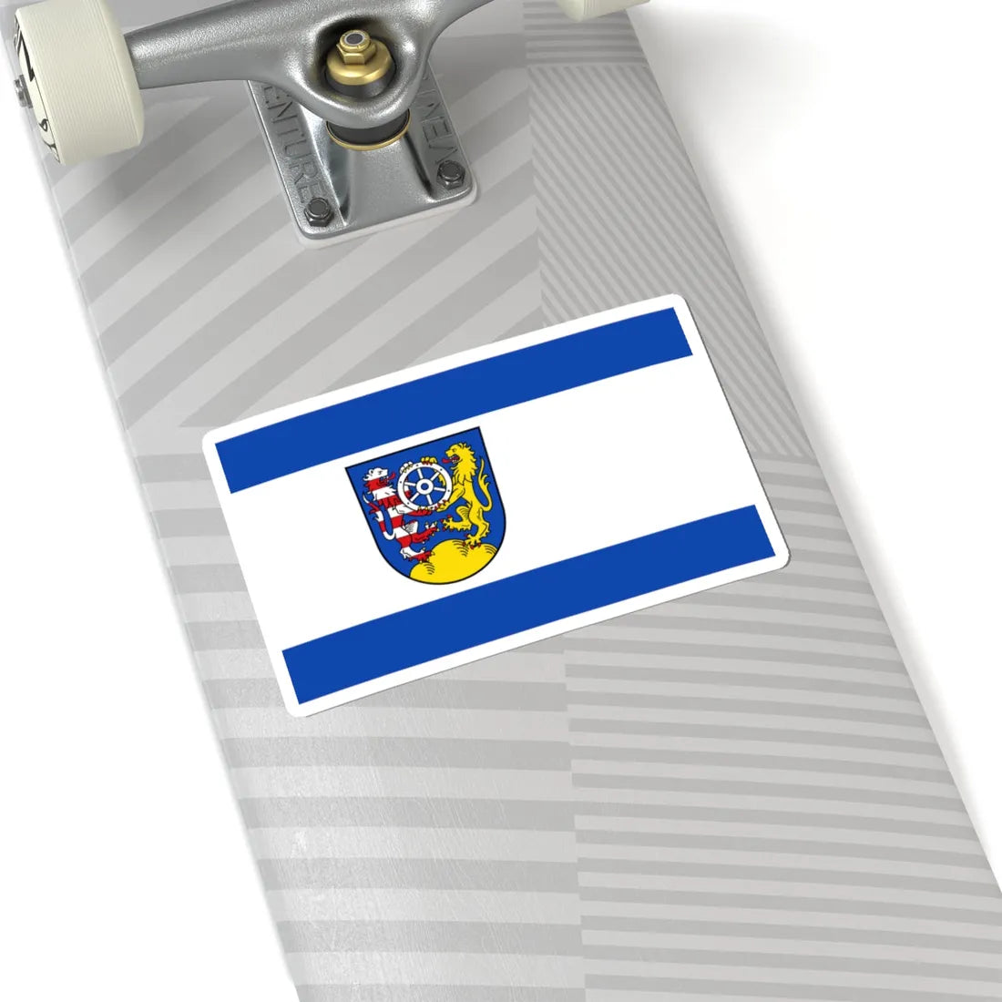 Flagge Landkreis Frankenberg (Germany) STICKER Vinyl Kiss-Cut Decal - The Sticker Space