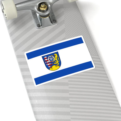 Flagge Landkreis Frankenberg (Germany) STICKER Vinyl Kiss-Cut Decal - The Sticker Space