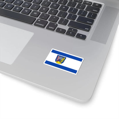 Flagge Landkreis Frankenberg (Germany) STICKER Vinyl Kiss-Cut Decal - The Sticker Space