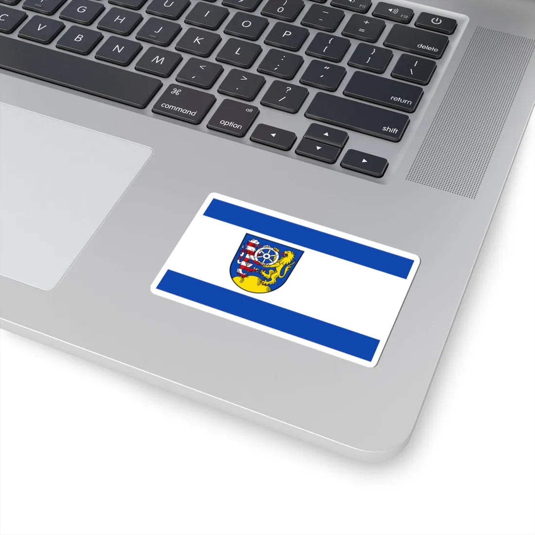 Flagge Landkreis Frankenberg (Germany) STICKER Vinyl Kiss-Cut Decal - The Sticker Space