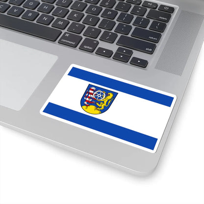 Flagge Landkreis Frankenberg (Germany) STICKER Vinyl Kiss-Cut Decal - The Sticker Space