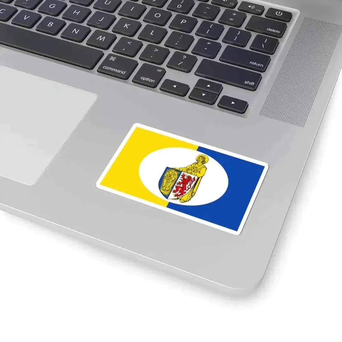 Flagge Lontzen (Belgium) STICKER Vinyl Kiss-Cut Decal - The Sticker Space