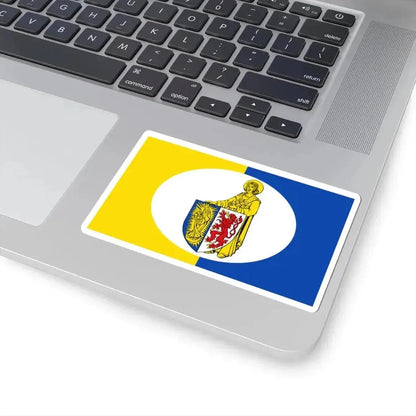 Flagge Lontzen (Belgium) STICKER Vinyl Kiss-Cut Decal - The Sticker Space