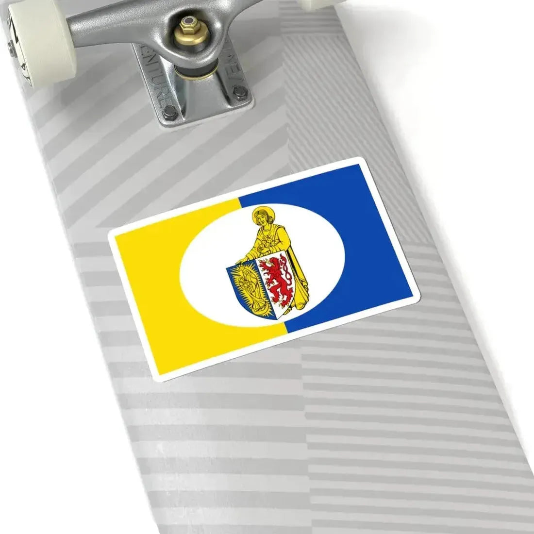 Flagge Lontzen (Belgium) STICKER Vinyl Kiss-Cut Decal - The Sticker Space