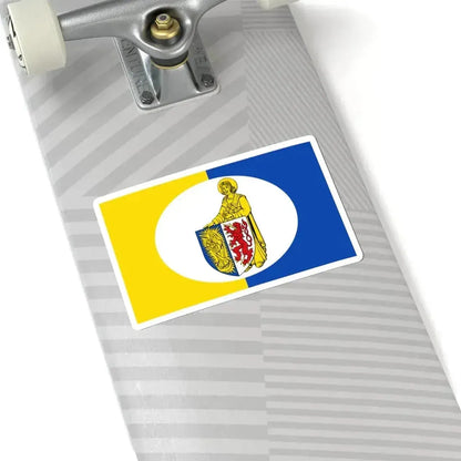 Flagge Lontzen (Belgium) STICKER Vinyl Kiss-Cut Decal - The Sticker Space